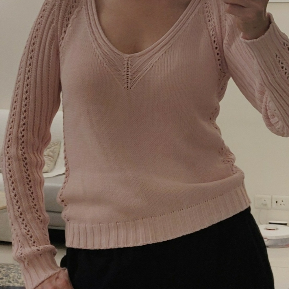 UCB Pink Cotton Sweater - Picture 1 of 2